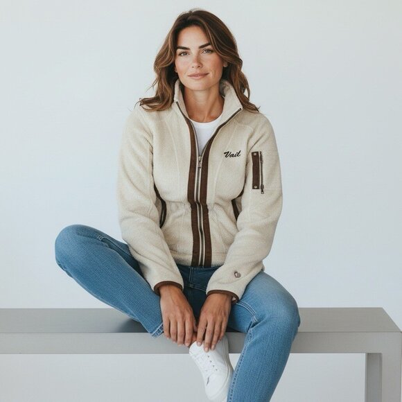 KUHL Women's Flight Jacket Fleece jacket Color Stone size S - Picture 8 of 8